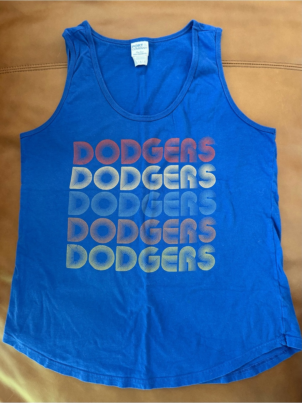 Dodgers Blue Graphic Tank Top